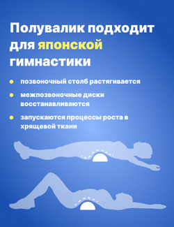 Полувалик ортопедический 25 *15*7,5 см под шею, спину, поясницу