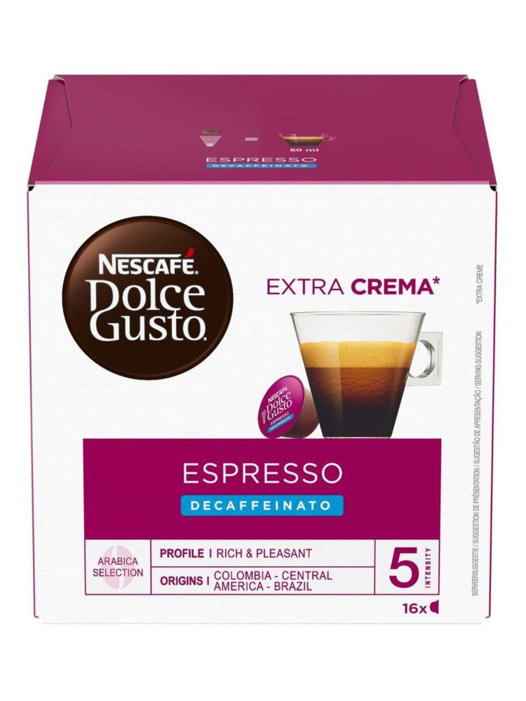 Кофе Nescafe Dolce Gusto Espresso Decaffeinato 16 шт