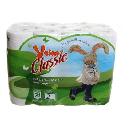 Бумага туалетная VEIRO Classic 2 сл, 24 рул.