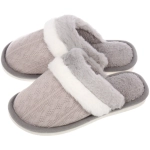 Тапочки женские домашние «DAISY», цвет серый, р-р 38-39