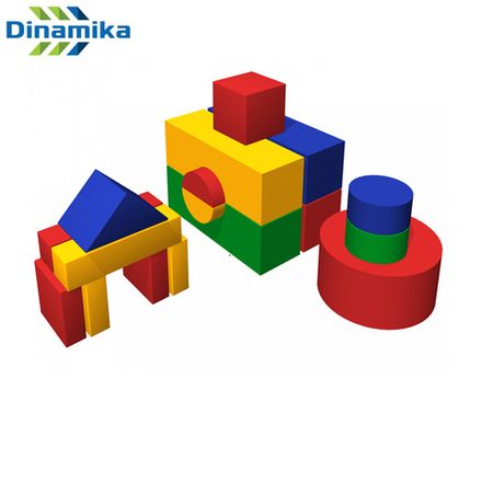 Набор мягких модулей Конструктор Домик (17 элементов)