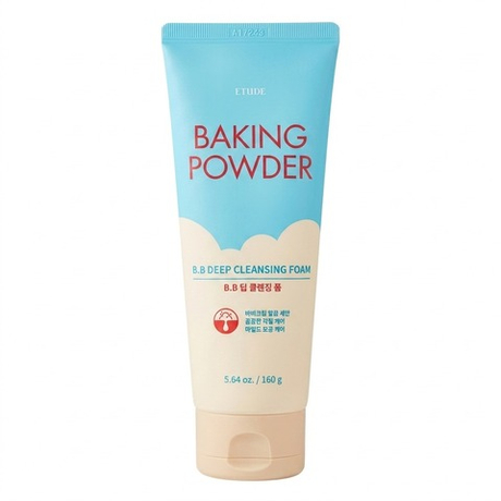 Глубоко очищающая пенка с содой для снятия макияжа и ВВ крема Etude Baking Powder BB Deep Cleansing Foam, 160г