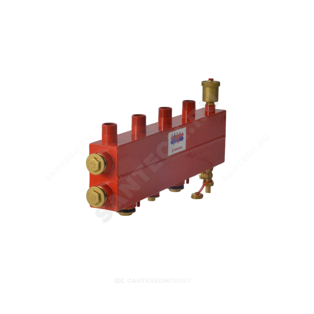 Коллектор котельной сталь 1 1/4" ВР на 3 контура 1" НР R586SEP Giacomini R586SEY03