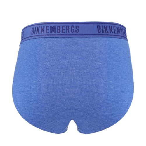 Мужские трусы брифы (синий) набор 2 в 1 Bikkembergs BKK1USP15BI