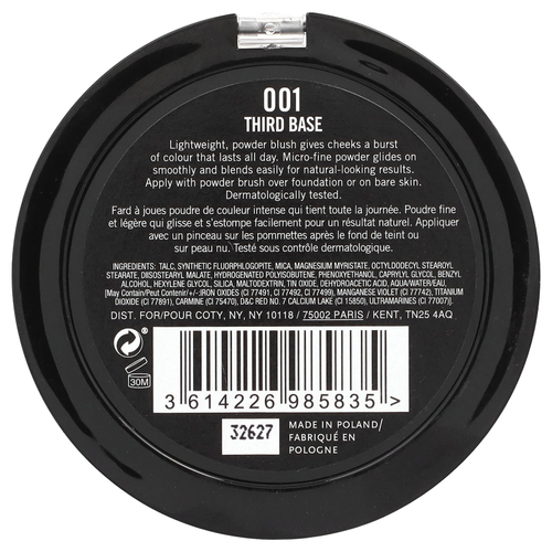 Rimmel London, Maxi Blush, оттенок 001 Third Base, 9 г (0,31 унции)