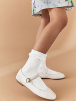 Носки хлопковые с рюшами для девочки Next D43-201, 2 шт., Белый