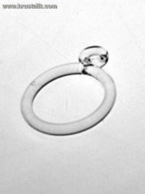 Кольцо стеклянное с ушком №8 d 24мм