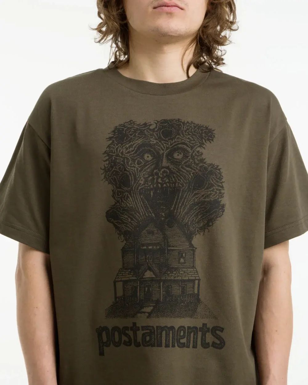 Футболка Postaments Fright Night хаки