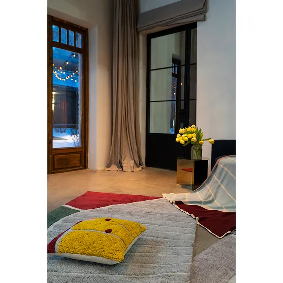 Ковер из хлопка с рисунком tea plantation из коллекции terra, 160х230 см