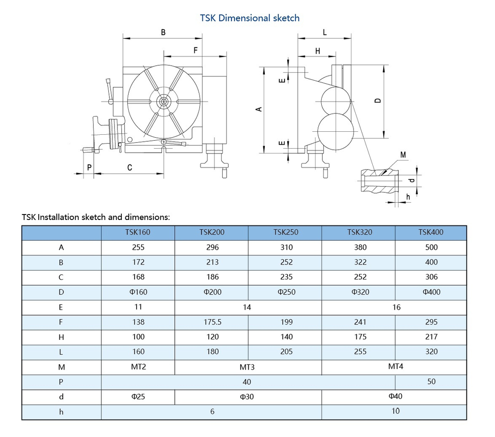 Поворотный стол наклоняемый D400 ТИП 5050 TSK400