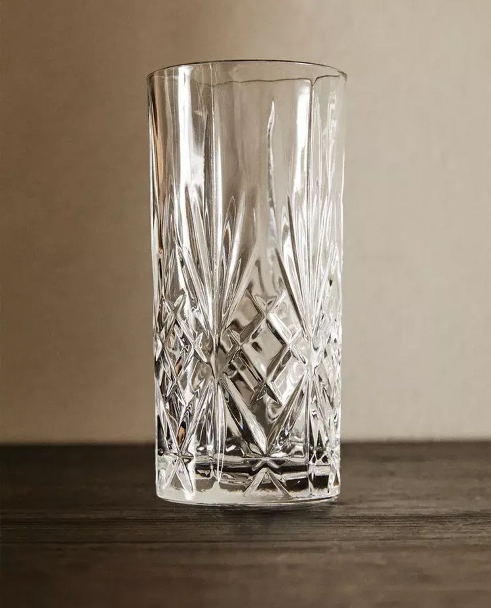 ZARA HOME ВЫСОКИЙ СТАКАН С РЕЛЬЕФНЫМ УЗОРОМ», ПРОЗРАЧНЫЙ