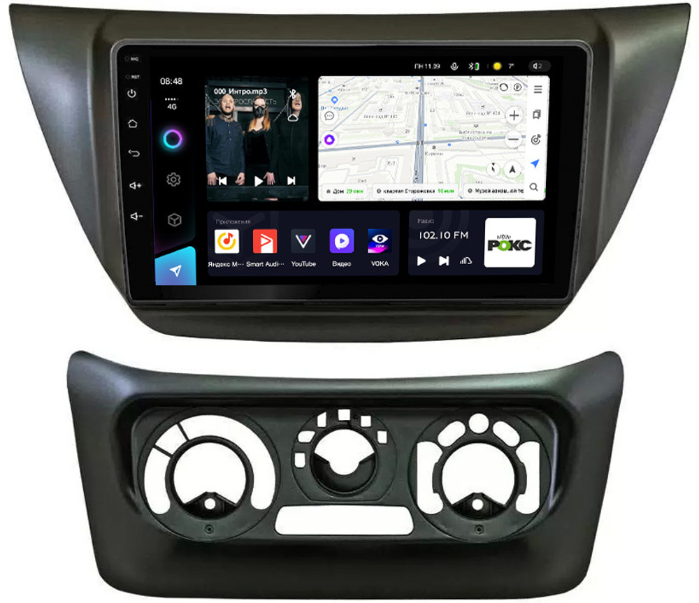 Магнитола для Mitsubishi Lancer 9 (CS), Cedia, Evolution 7-9 (CT) - Teyes CC3 Android 10, ТОП процессор, 4/32 Гб, CarPlay, SIM-слот