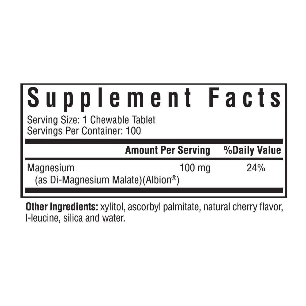 Magnesium Malate 100 жевательных таблеток Seeking Health