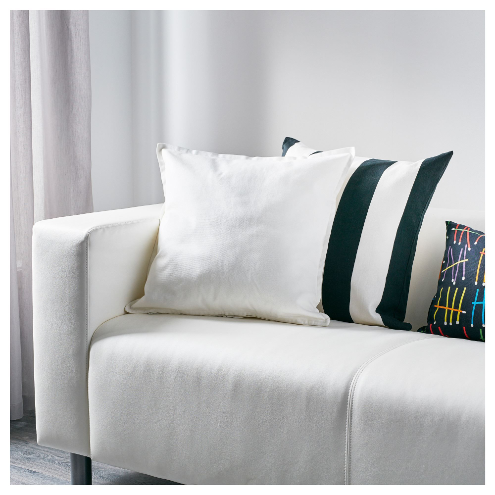 Чехол на подушку IKEA GURLI (ГУРЛИ), Белый, 50x50 см