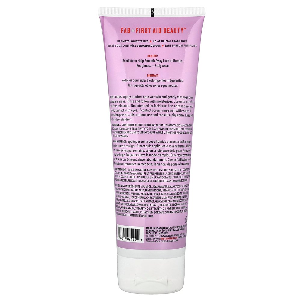 First Aid Beauty, Bump Eraser, скраб для тела, 226 г (8 унций)