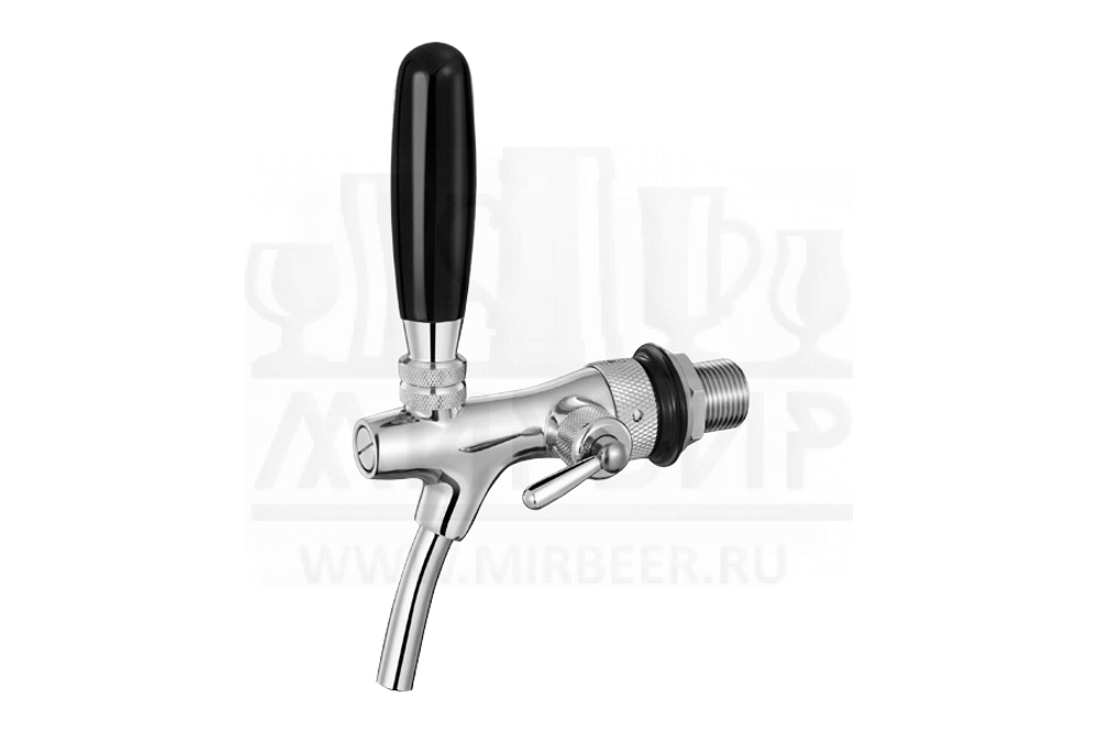 Кран с компенсатором, хром