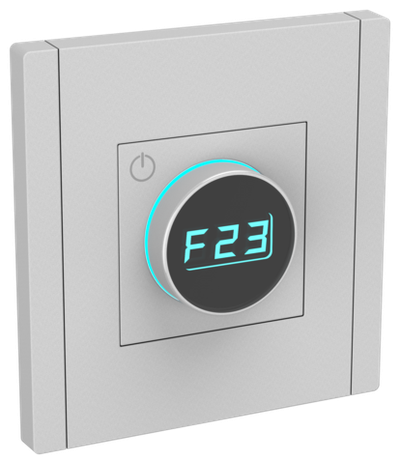 FORTE&PIANO Термостат электронный с индикацией FP552 сталь IEK