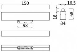 Накладной светильник Maytoni BASIS TR012-2-7W3K-W