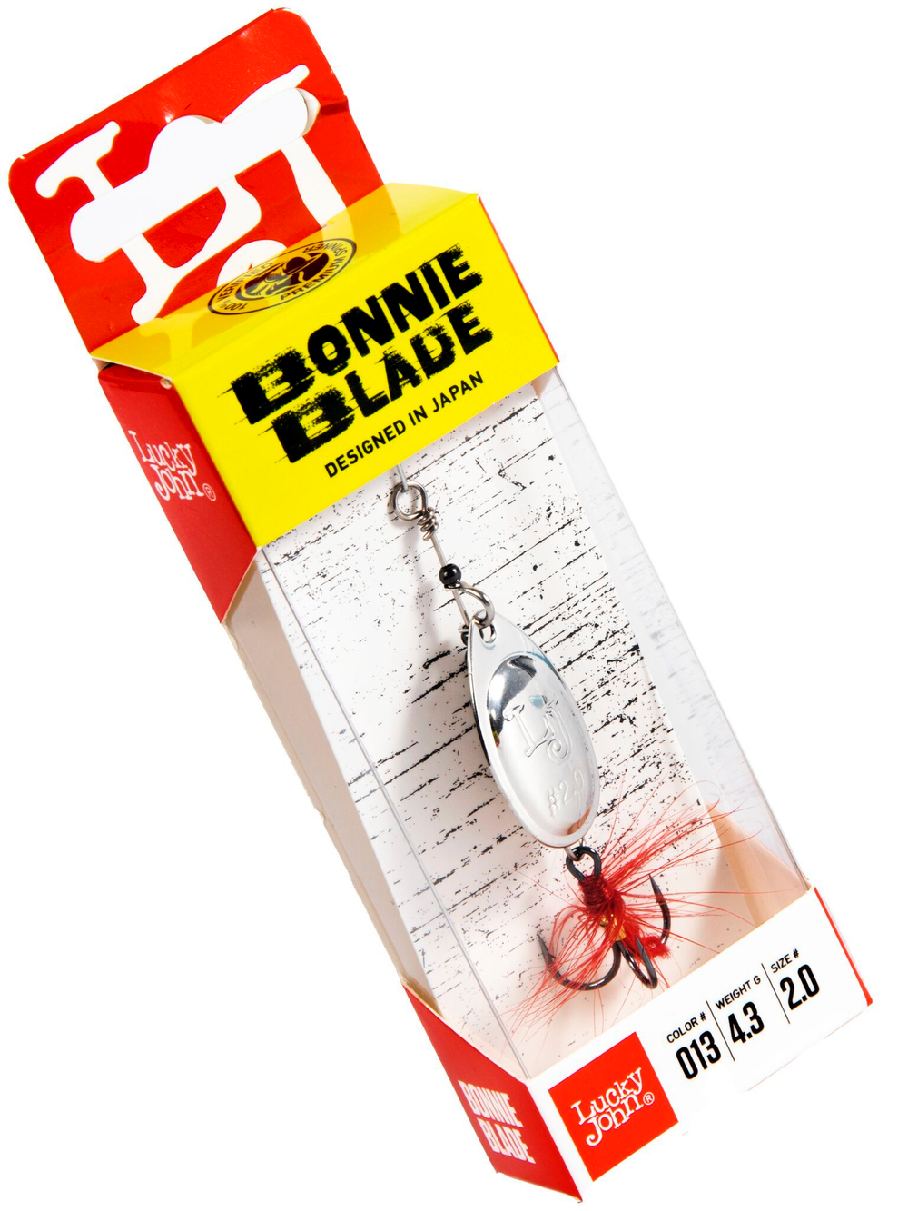 Блесна вращающаяся LUCKY JOHN Bonnie Blade №2 / 4.3 г / цвет 013