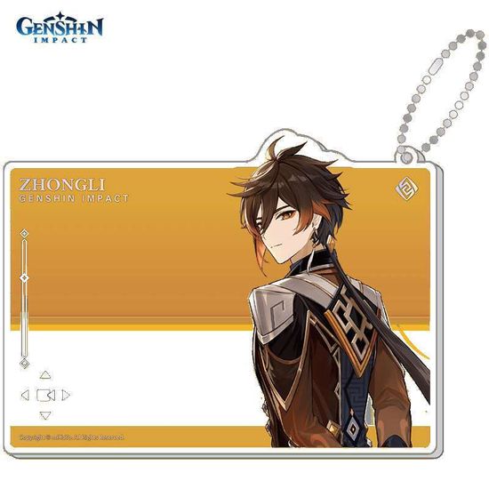 Брелок акриловый Genshin Impact Zhongli 6942421104155