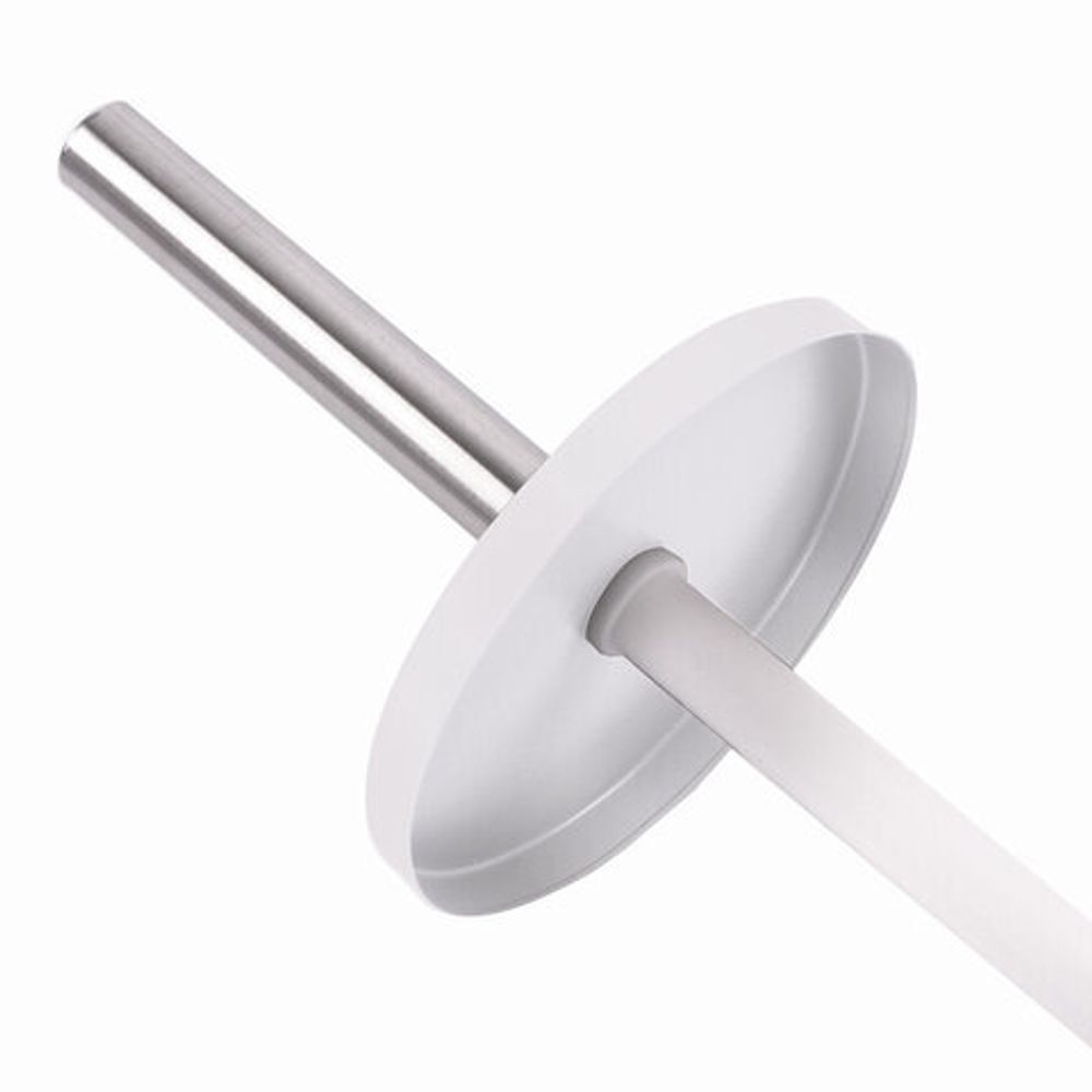 Ерш для унитаза LAIMA, с подставкой, металл, белый, глянцевый, 604962