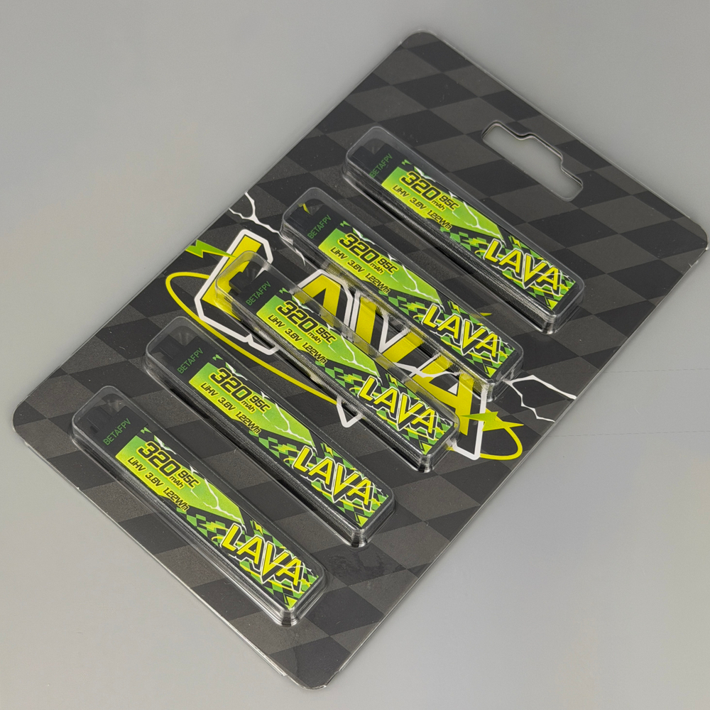 Аккумуляторы Betapv Lava2 1S 320mAh 95С 3.8V 5 шт.