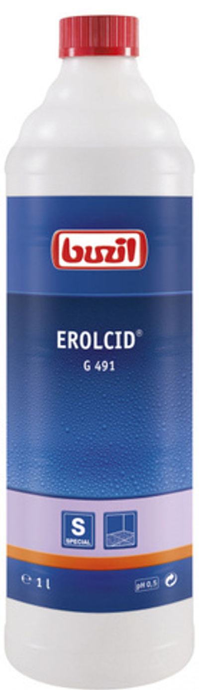 Erolcid, чист/ ср-во для интенсивной очистки керамогранитной плитки на основе фосфорной кисл.оты, Buzil 1 л