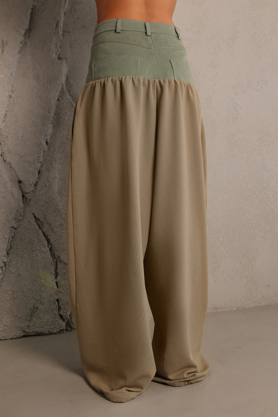 Брюки комбинированные