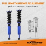 Racing Coilover Suspension Shock Kits подходит для автомобиля Honda Accord 98-02 99-03 compatible for Acura Coil lowering kit