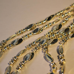 Бусы на елку "Льдинка" 2м, цвет шампань