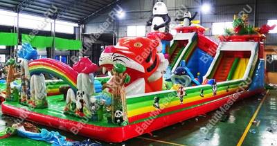 Коммерческий надувной батут "Прайд 2" 20*8*8 м