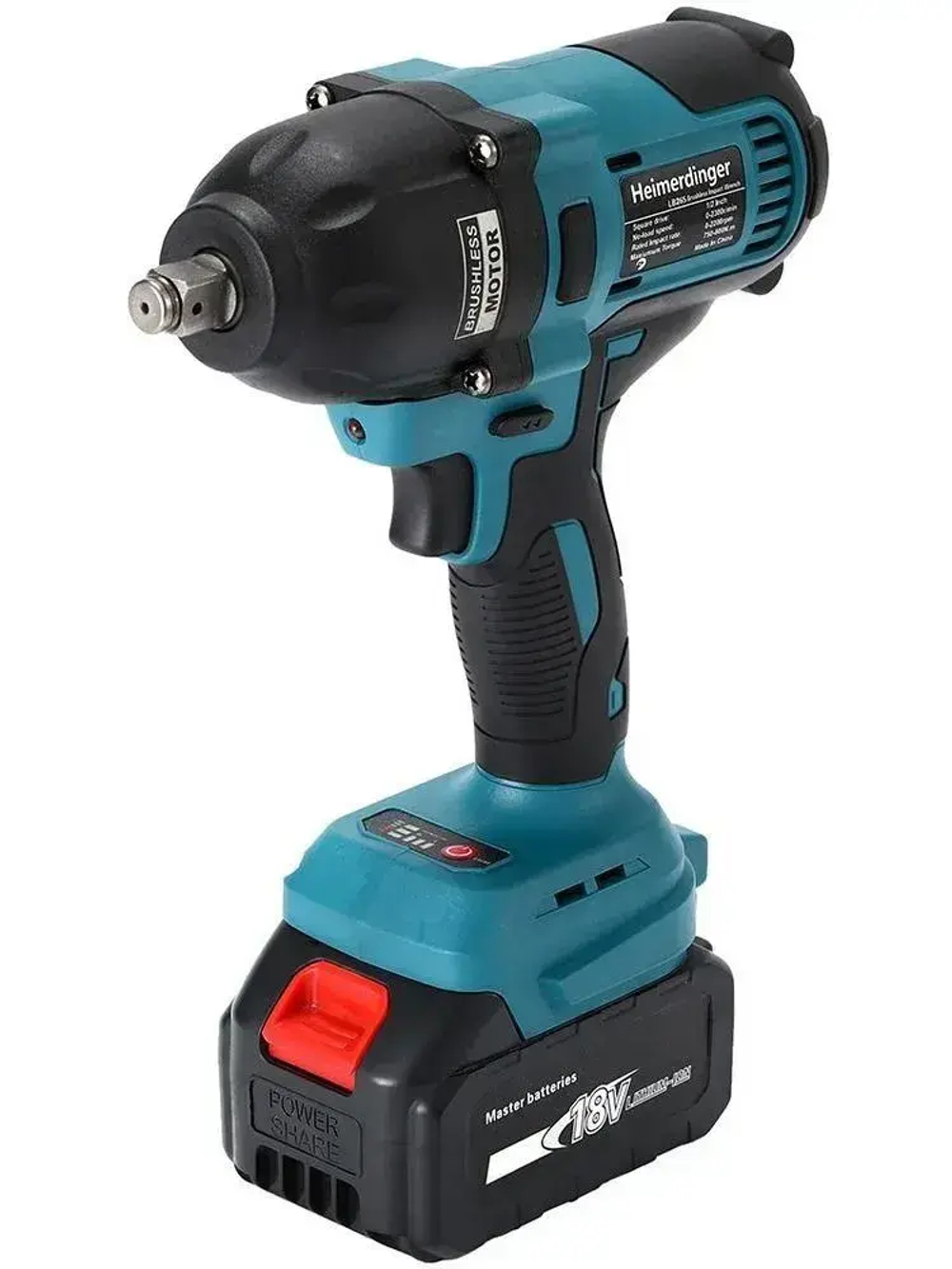 Бесщеточный беспроводной ударный гайковерт Heimerdinger 800 Н.М, без батареи, LB265