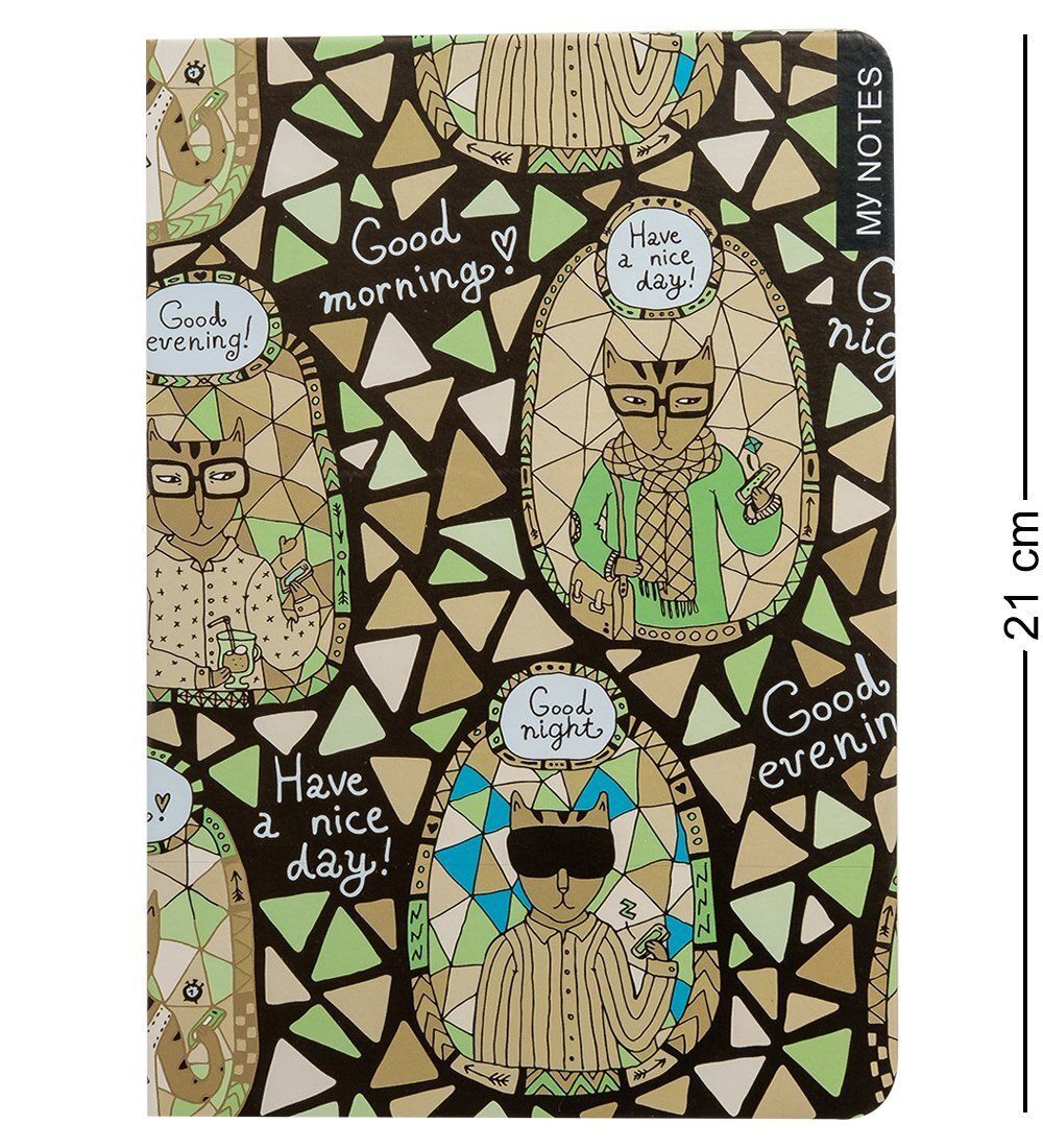 BM-21/4 Блокнот бол. «Богемные коты» (твердая обложка)