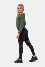Лонгслив ORGANIC COTTON RIBBED LONG SLEEVE TOP 415
Зеленый