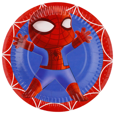 Тарелки бумажные «Человек-паук», 18 см, 6 шт