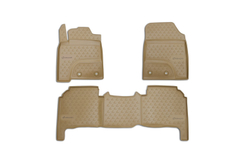 Коврики в салон для LEXUS LX570, 2012- 5 мест, 3 шт. (полиуретан,бежевые) NLC.29.20.212K