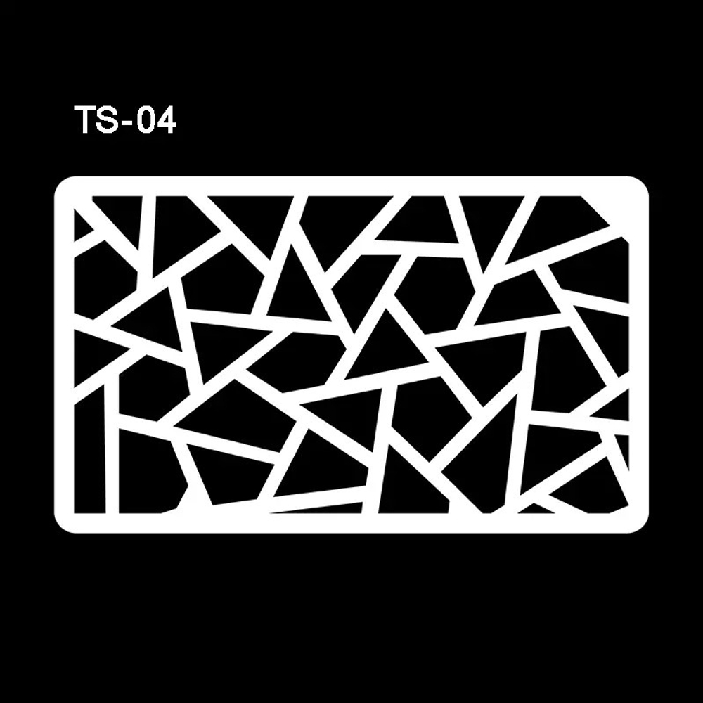 Трафарет для бодиарта TS-04 "Геометрия"  15*9