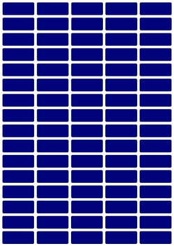 Виниловые наклейки для маркировки Policomprint М8, 25х10 мм. 80 шт.