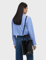 Сумка KARL LAGERFELD JEANS Metal Logo Mini Tote Shiny