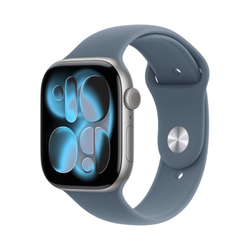 Умные часы Apple Watch Series 11, 46 mm, Space Grey Aluminium Black Sport Band M/L