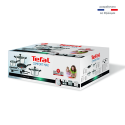 Набор посуды Tefal Comfort Max 11 предметов 1,4/2,9/5,1л 16/20/24/28см C973SB34