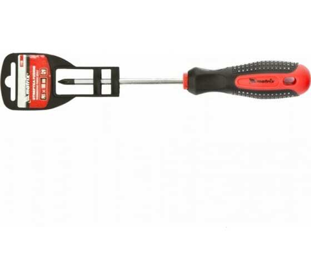 ОТВЕРТКА MATRIX FUSION, PH1Х100ММ CRV, 3-Х КОМП/РУК 11438