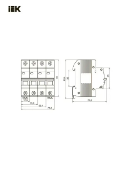 (MVA20-1-016-C-3, 3 шт.) Выключатель автоматический модульный 1п C 16А 4.5кА ВА47-29 IEK 1065428571.VE24RU1