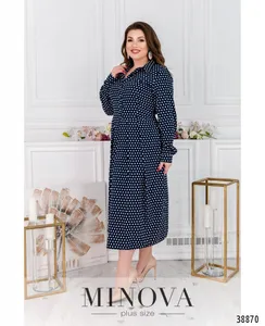 Платье 3141-В-темно-синий Minova