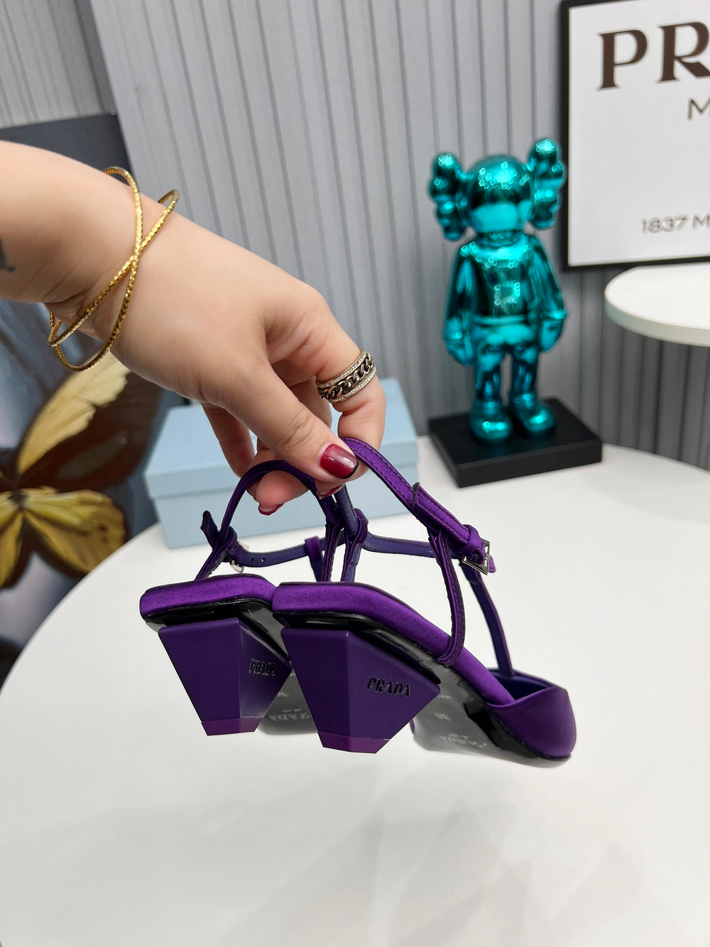 Prada Satin Slingback Pumps
