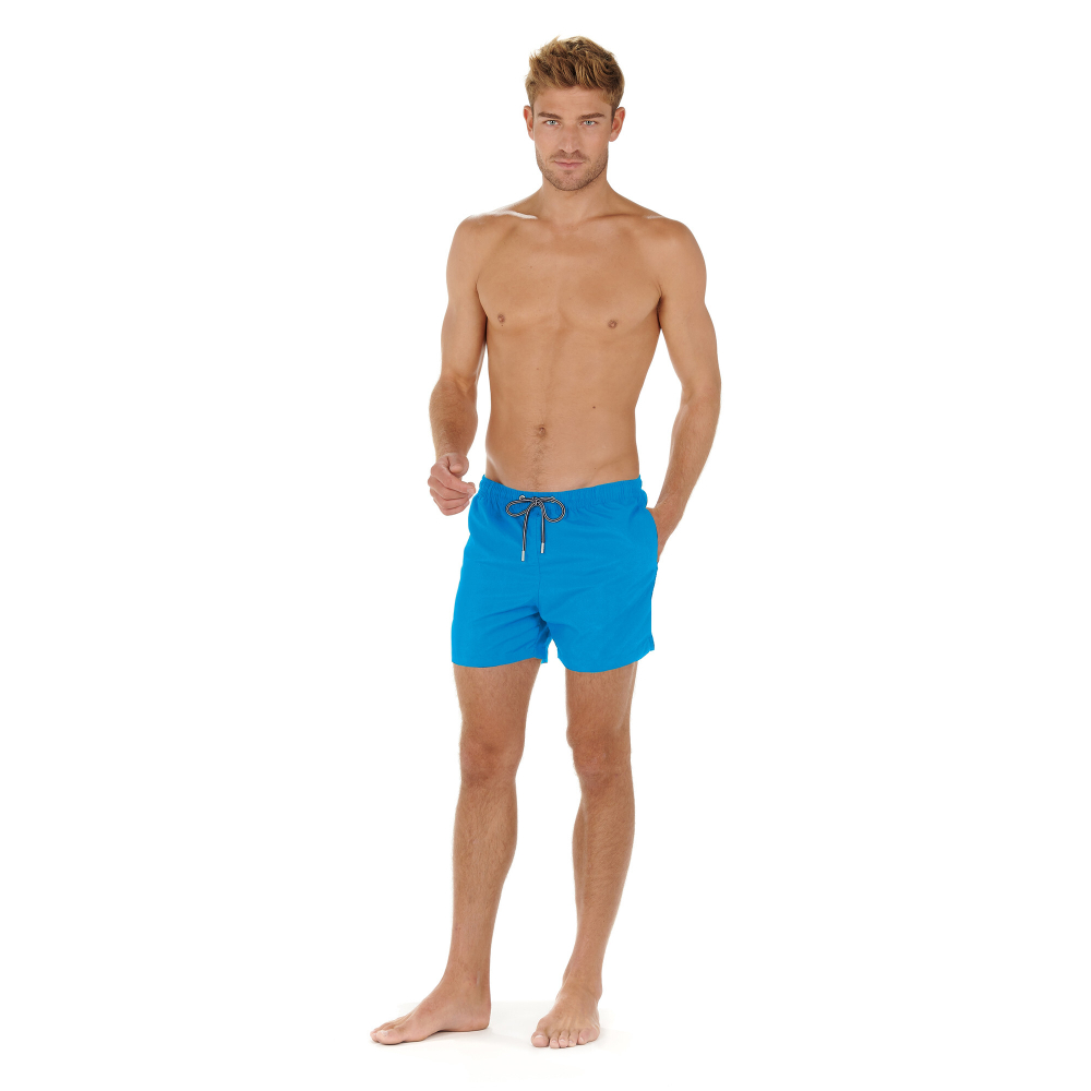 Мужские плавательные шорты бирюзовые HOM SEA LIFE Beach Boxer 402537_4000PF