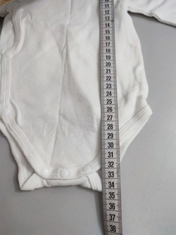 Боди белое трикотажное на 1-3 месяца