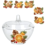 Сахарница стеклянная 250мл «Со вкусом праздника» 5 видов D1911/12