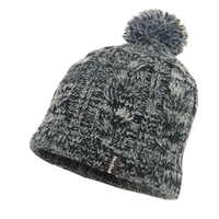 Водонепроницаемая шапка Dexshell Cable Pompom серый S/M (56-58 см)
