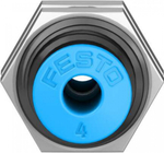 Муфта цанговая для панельного монтажа прямая Festo QSS-4-100 (комплект 100 шт)